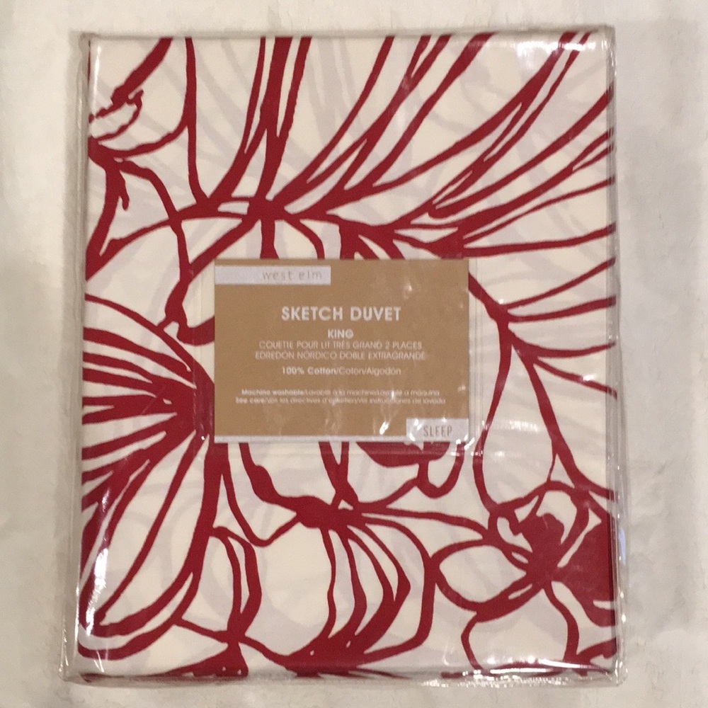 Brand new West Elm duvet cover. King